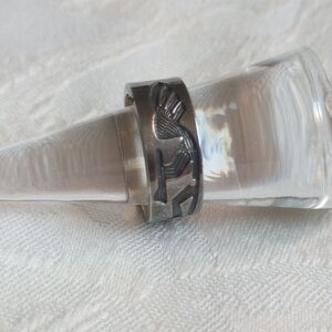 Kokopelli Sterling Silver Signed Dali 7.5 Ring